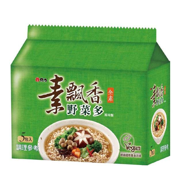 素飄香-野菜多風味麵80g <80g克 x 1 x 5Bag包>