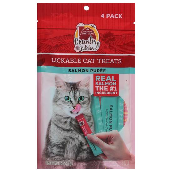 Country Kitchen Cat Lickable Salmon Puree Cat Treats