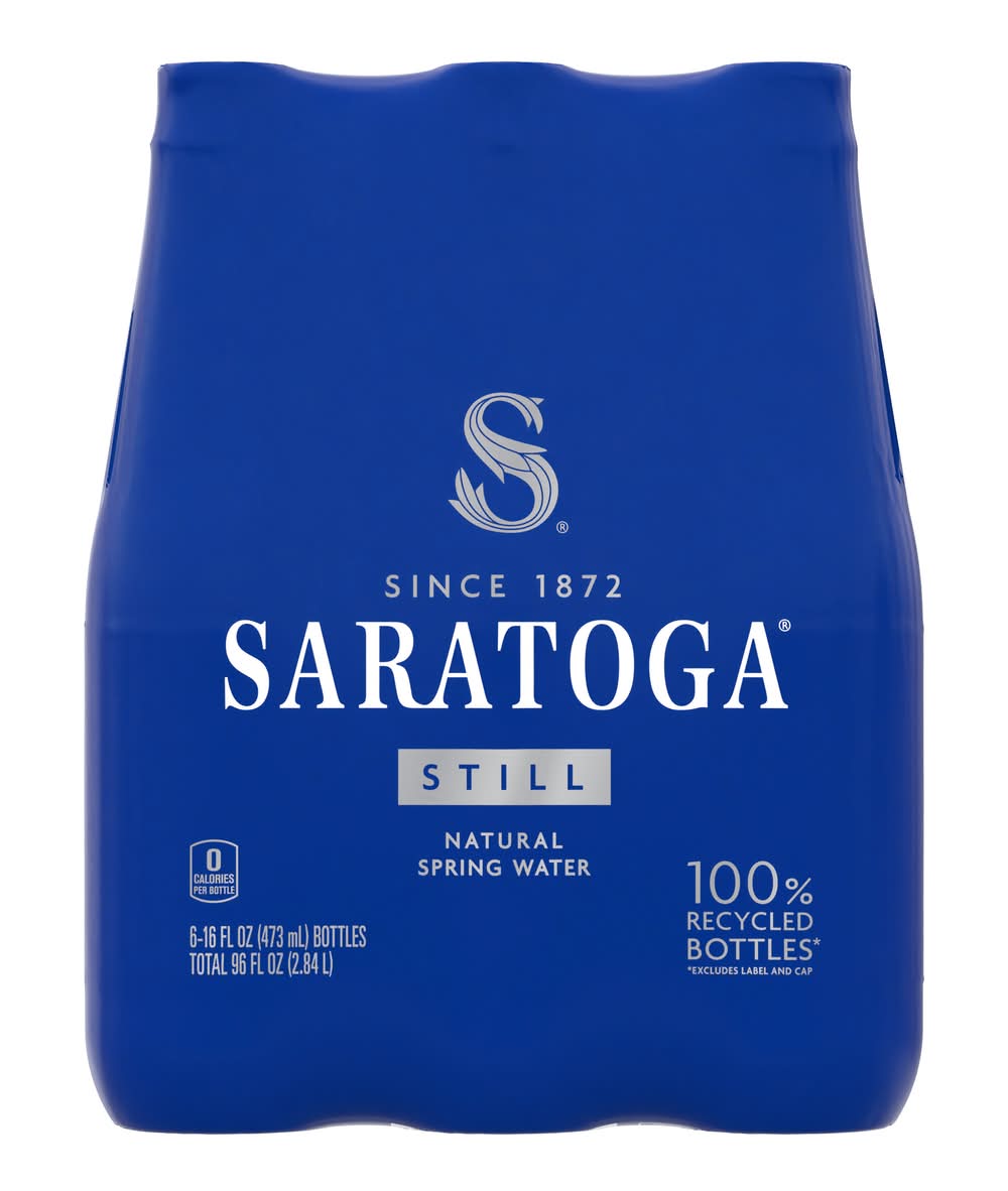Saratoga Still Natural Spring Water (6 x 16 fl oz)