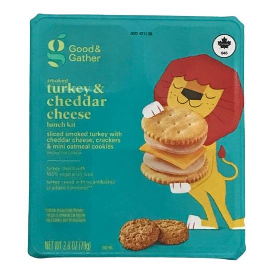 Good & Gather Smoked Turkey and Cheddar Cheese Lunch Kit