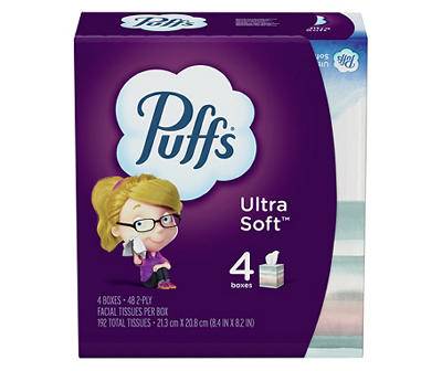 Puffs Ultra Soft Non-Lotion Facial Tissue (4 ct)