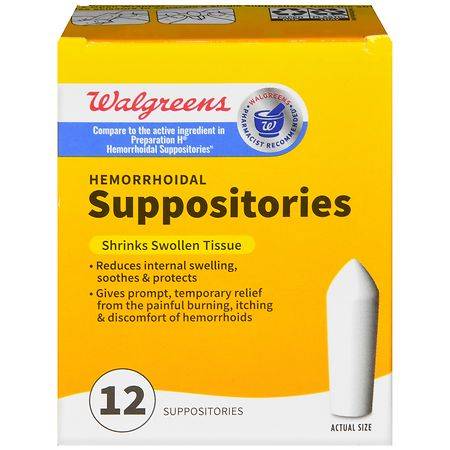 Walgreens Hemorrhoidal Suppositories