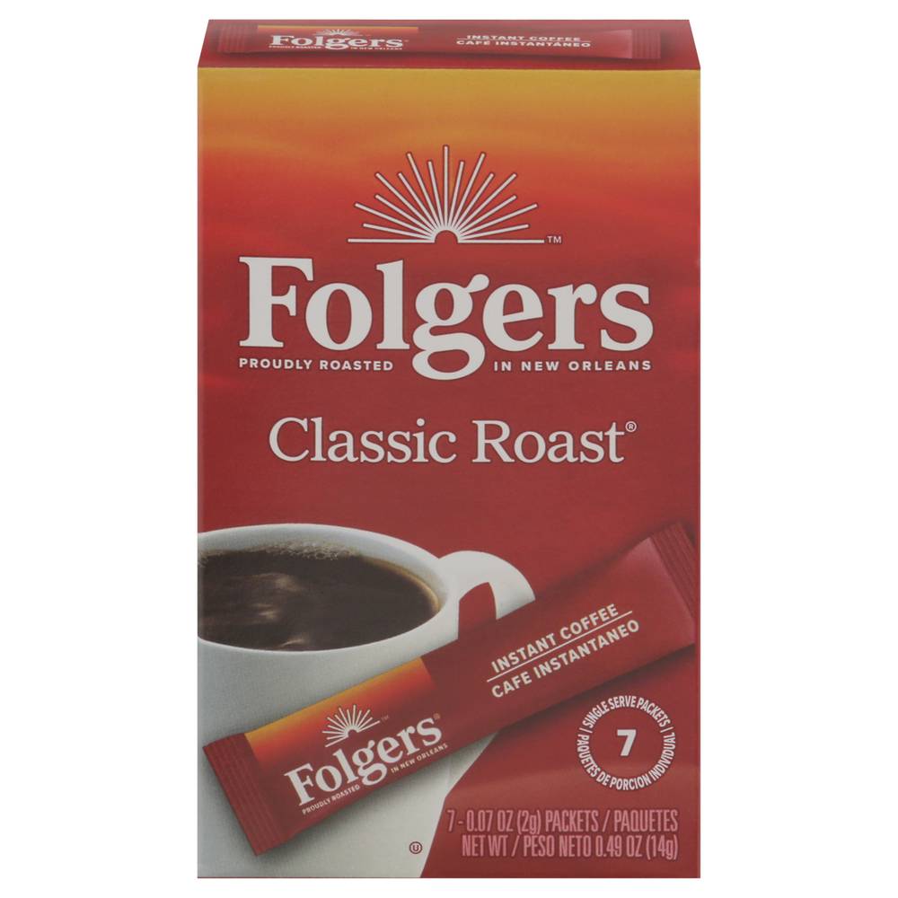 Folgers Classic Roast Instant Crystals Coffee (0.49 oz)