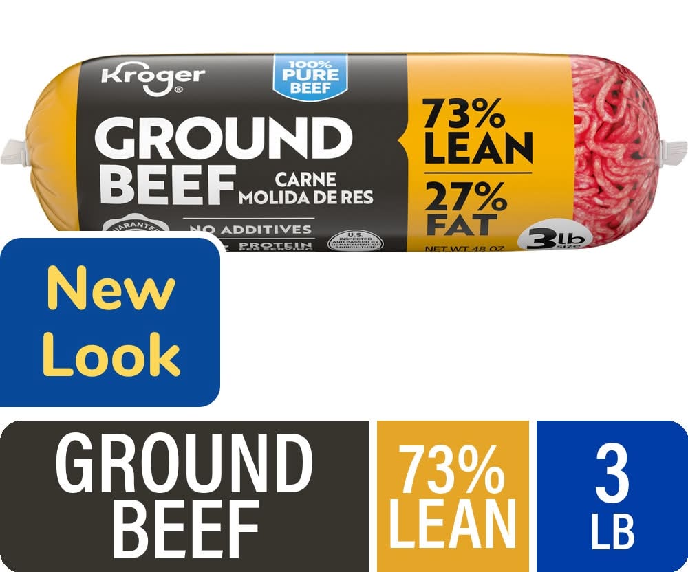 Kroger® 73/27 Ground Beef Roll 3 LB