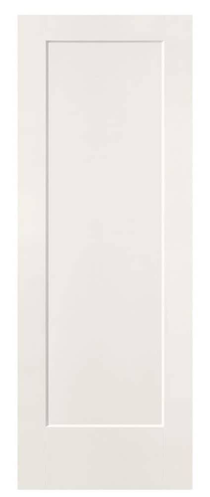 Masonite Lincoln Park 32-in x 80-in (primed) 1-panel square Smooth Solid core Primed Molded composite Slab Door | 856766