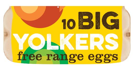 Big Yolkers Quality Free Rage Eggs (10 pack)