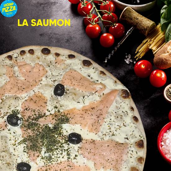 Pizza au saumon