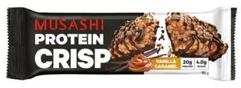 Musashi protein bar protein crisp vanilla caramel 60g