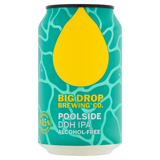 Big Drop Brewing Co. Poolside Ddh Alcohol Free Ipa Beer (330ml)