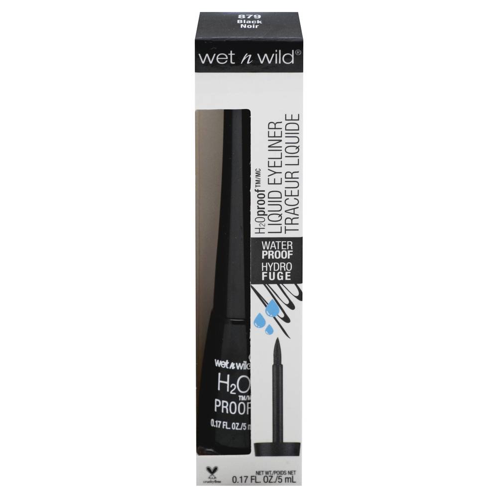 wet n wild Water Proof Liquid Eyeliner, Black (0.2 fl oz)