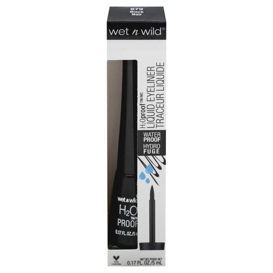 Wet N Wild H2o Proof Liquid Black Eyeliner (0.1 oz)