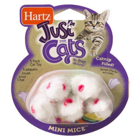 Just for cats jouet pour chats mini mice en paq. de 5 just for cats de hartz (no dogs allowedmc) - mini mices (5 units)
