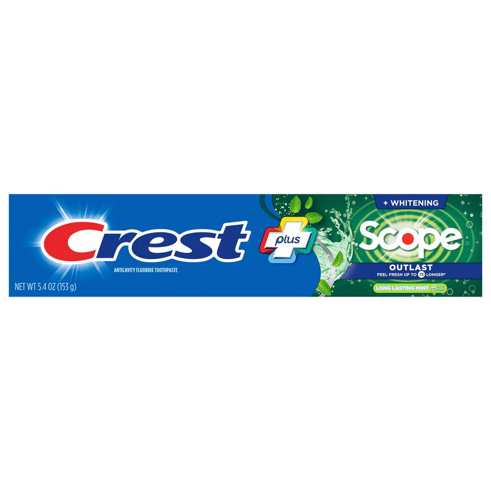 CREST Plus Scope Whitening Long Lasting Toothpaste ( mint)