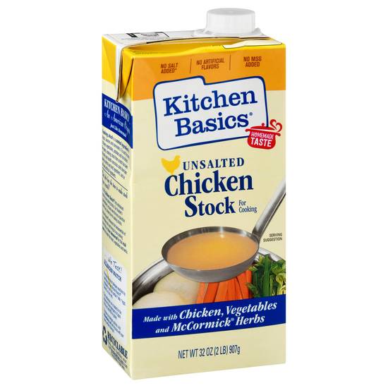 Kitchen Basics Unsalted Chicken Stock (32 oz)