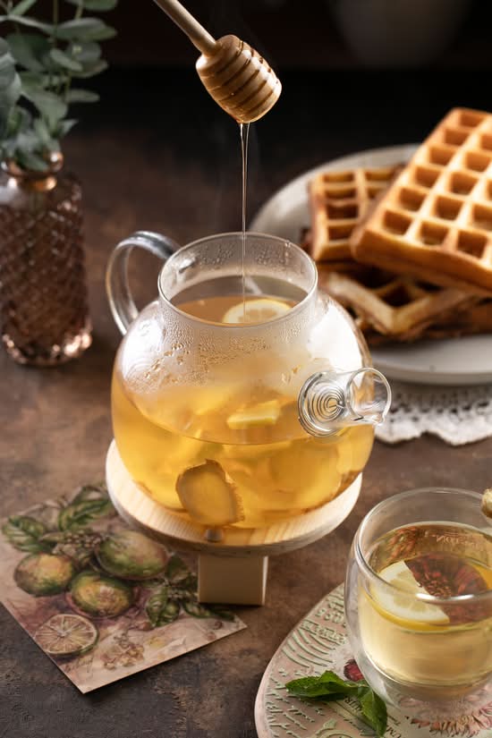 Frischer Ingwer-Zitronen-Tee 0,750 l (für 2 Personen)