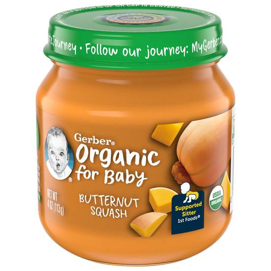 Gerber Organic Stage 1 Baby Food Butternut Squash (4 oz)