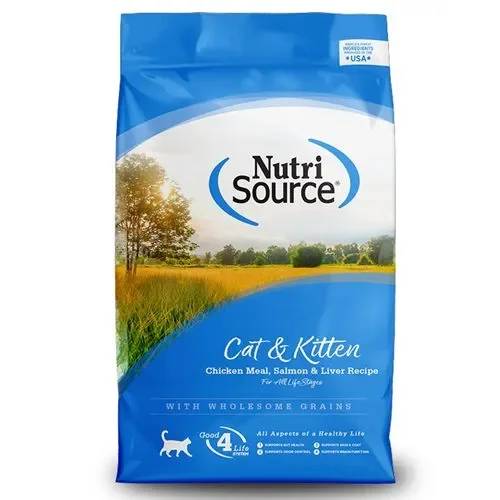 Alimento Seco Para gato Nutrisource Cat And Kitten Salmón, Hígado y Pollo 3 kg. 0118
