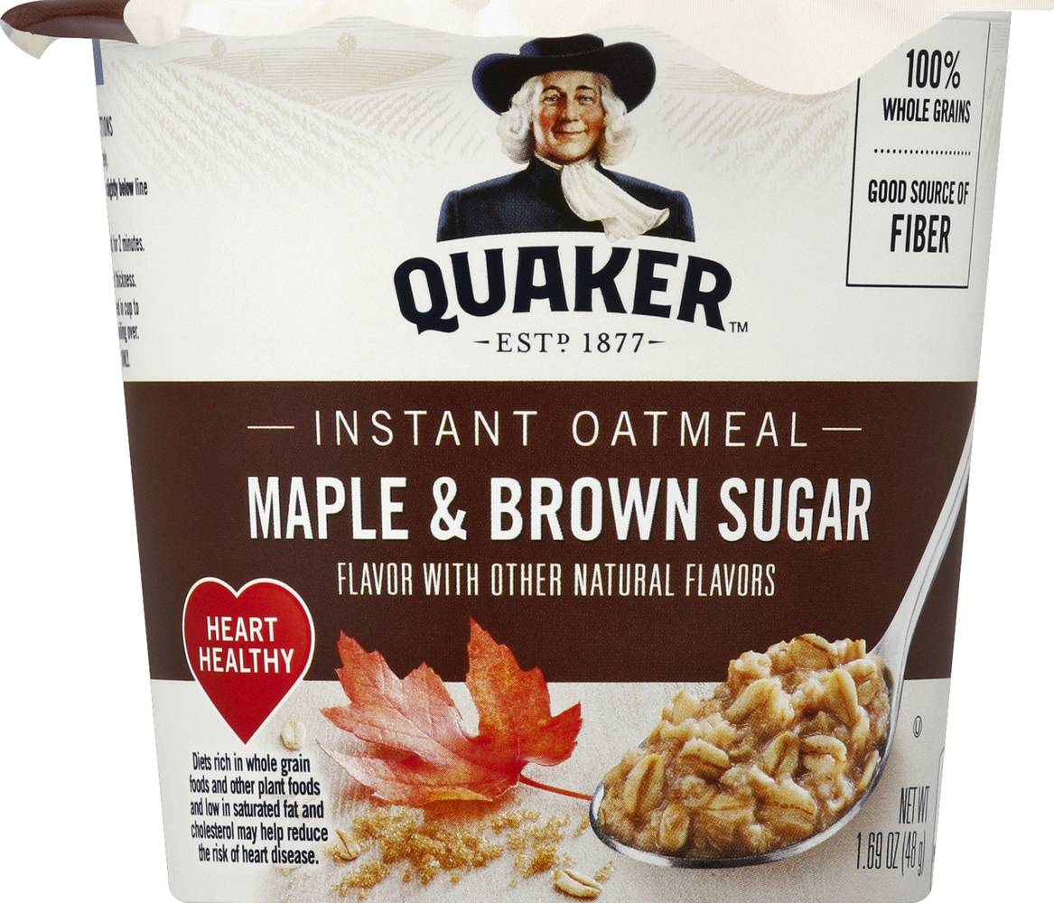 Quaker Instant Oatmeal (maple-brown sugar)