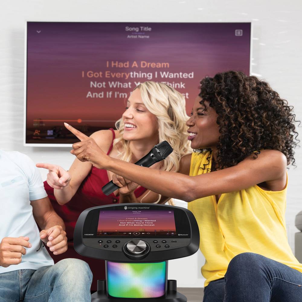 Mini Machine de karaoké, Système de Haut-parleurs Portable avec 2