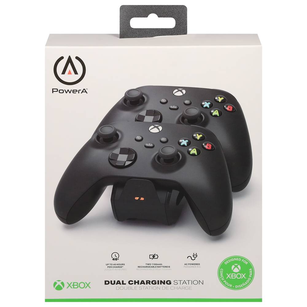 Powera Black Dual Charging Xbox Station