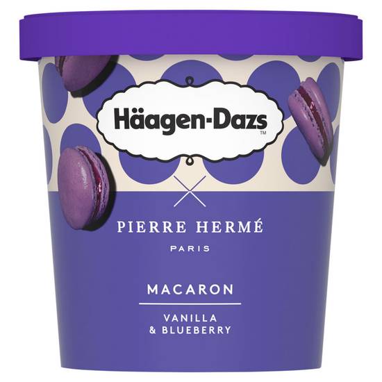 Häagen-Dazs Macaron Vanilla & Blueberry Ice Cream 364g