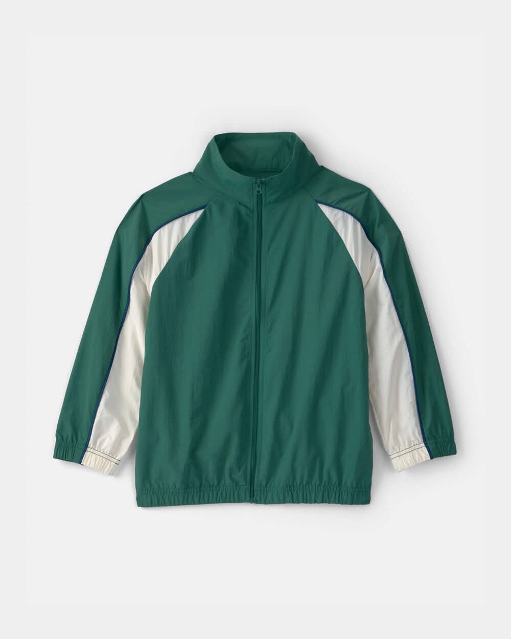 Boys Colorblock Active Zip-Up Jacket - Green - 14