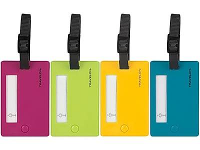Travelon Plastic Luggage Tags Assorted Colors