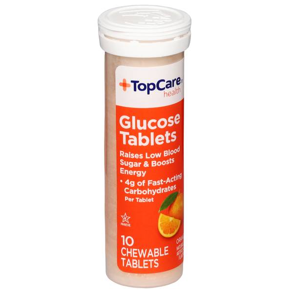 TopCare Orange Glucose Tablets