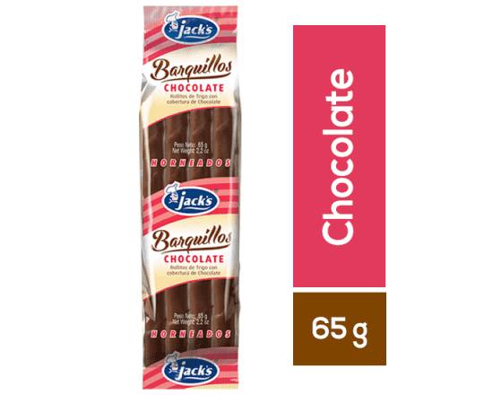 Barquillo Jacks Chocolate Paquete 65 G