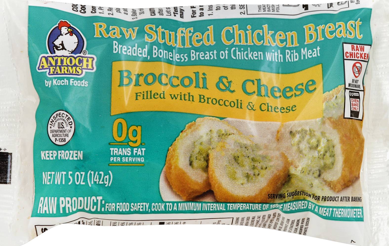 Antioch Farms Broccoli & Cheese Stuffed Chicken Breast (5 oz)