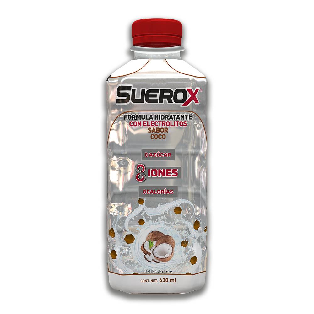 Suerox bebida electrolitos sabor coco (botella 630 ml)