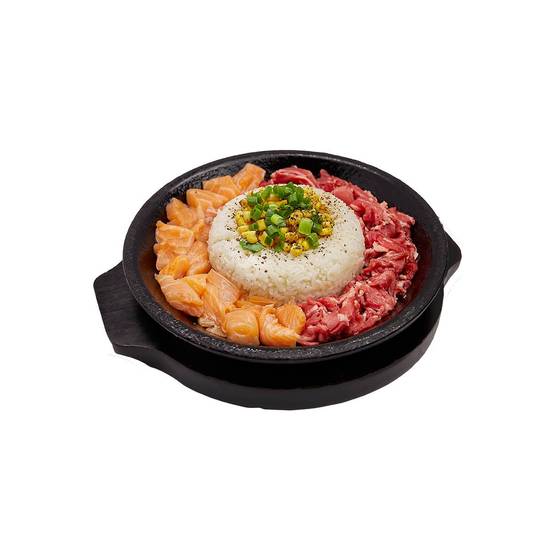 Beef & Salmon Pepper Rice