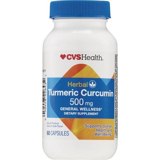 CVS Health Herbal Turmeric Capsules, 60 CT