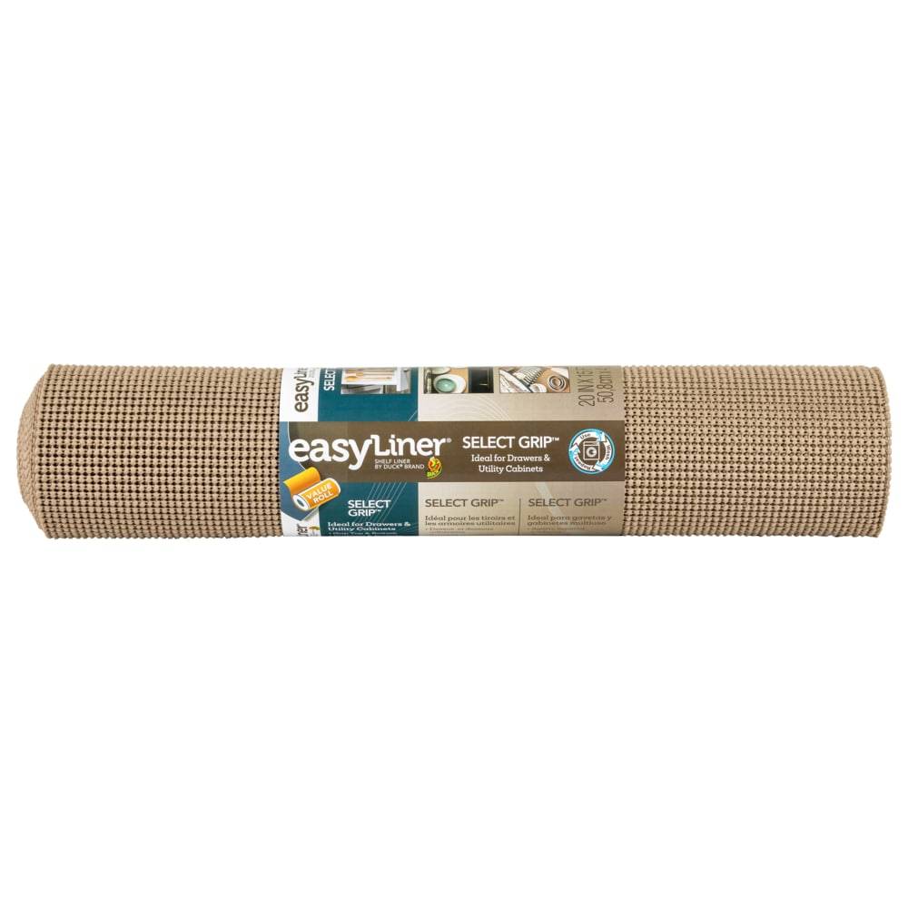 Duck Select Grip EasyLiner 20-in x 15-ft Taupe Shelf Liner | 288102