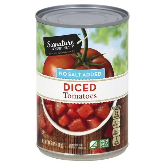 Signature Select Tomatoes Diced No Salt Added (14.5 oz)
