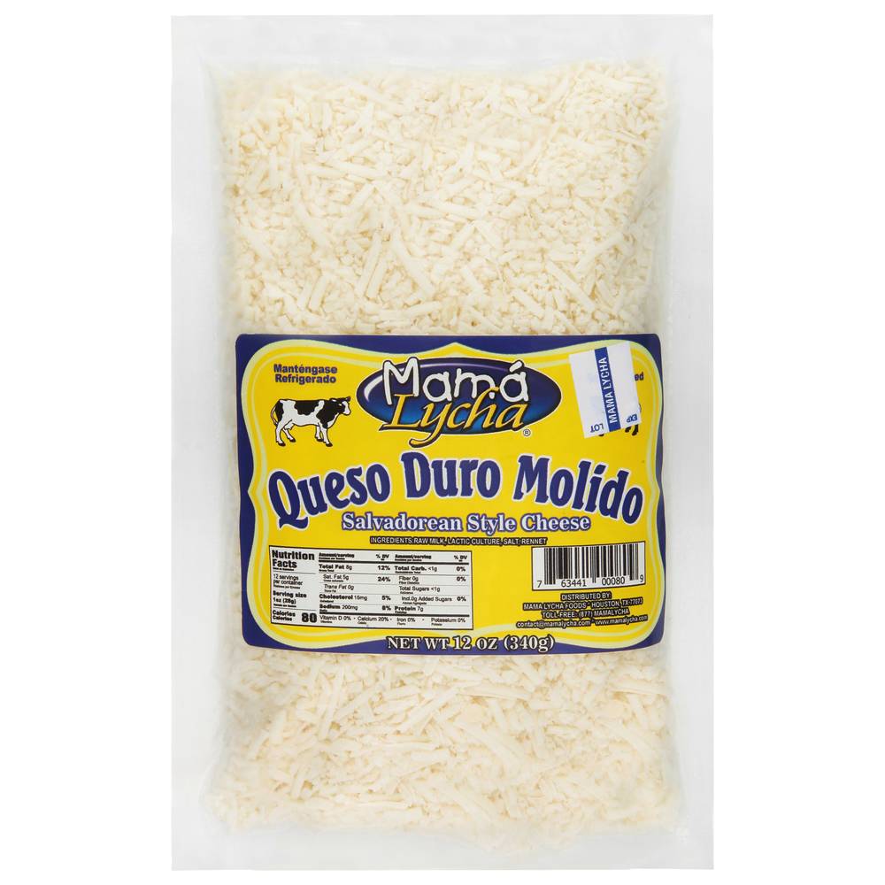 Mamá Lycha Queso Duro Molido Salvadorean Style Cheese (12 oz)