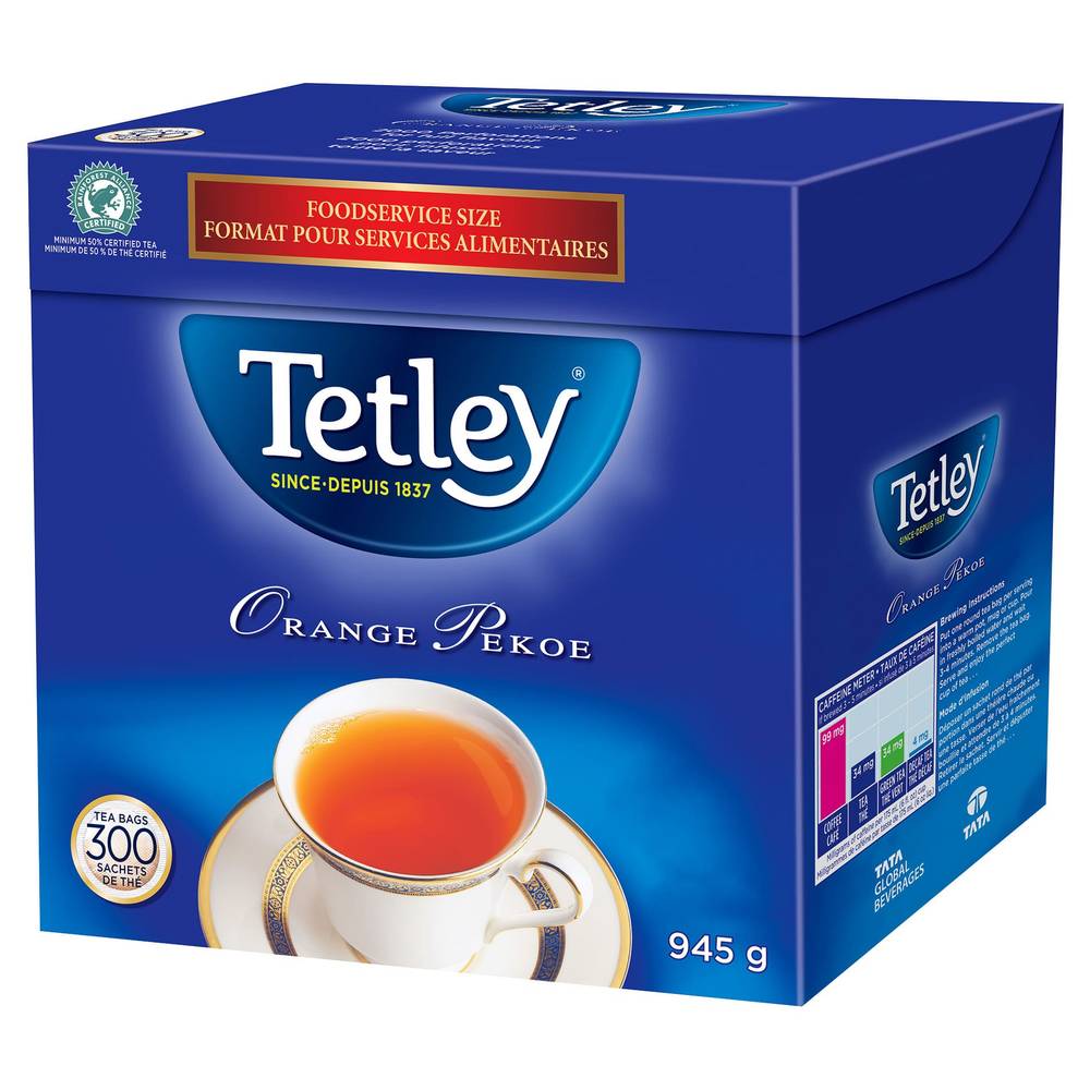 Tetley - Thé Orange Pekoe, Paquet De 300