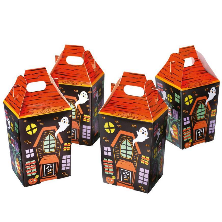 Spooky Friends Cardstock Favor Boxes, 4.3in x 8in, 8ct