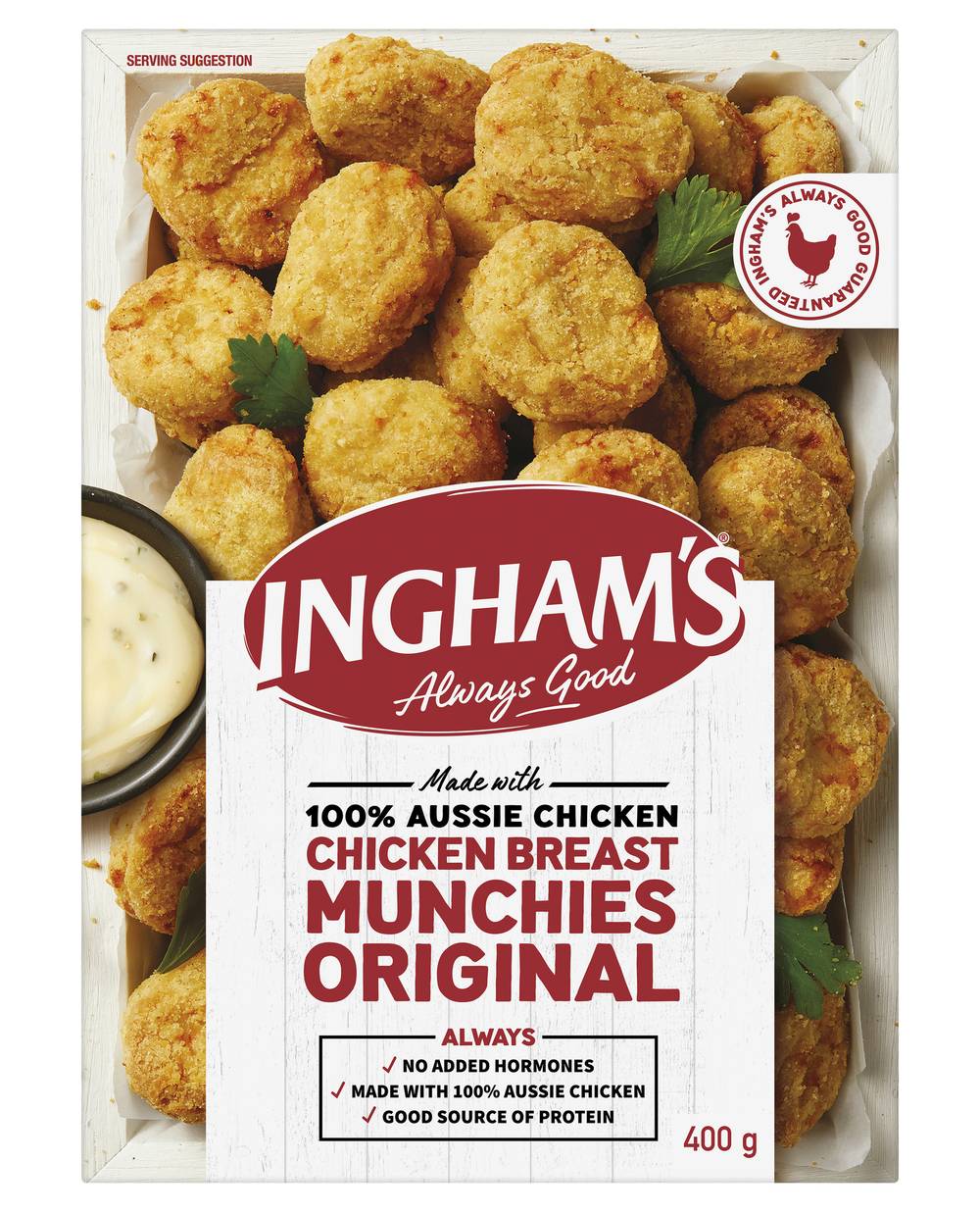 Ingham's Crumbed Chicken Breast Munchies (400g)