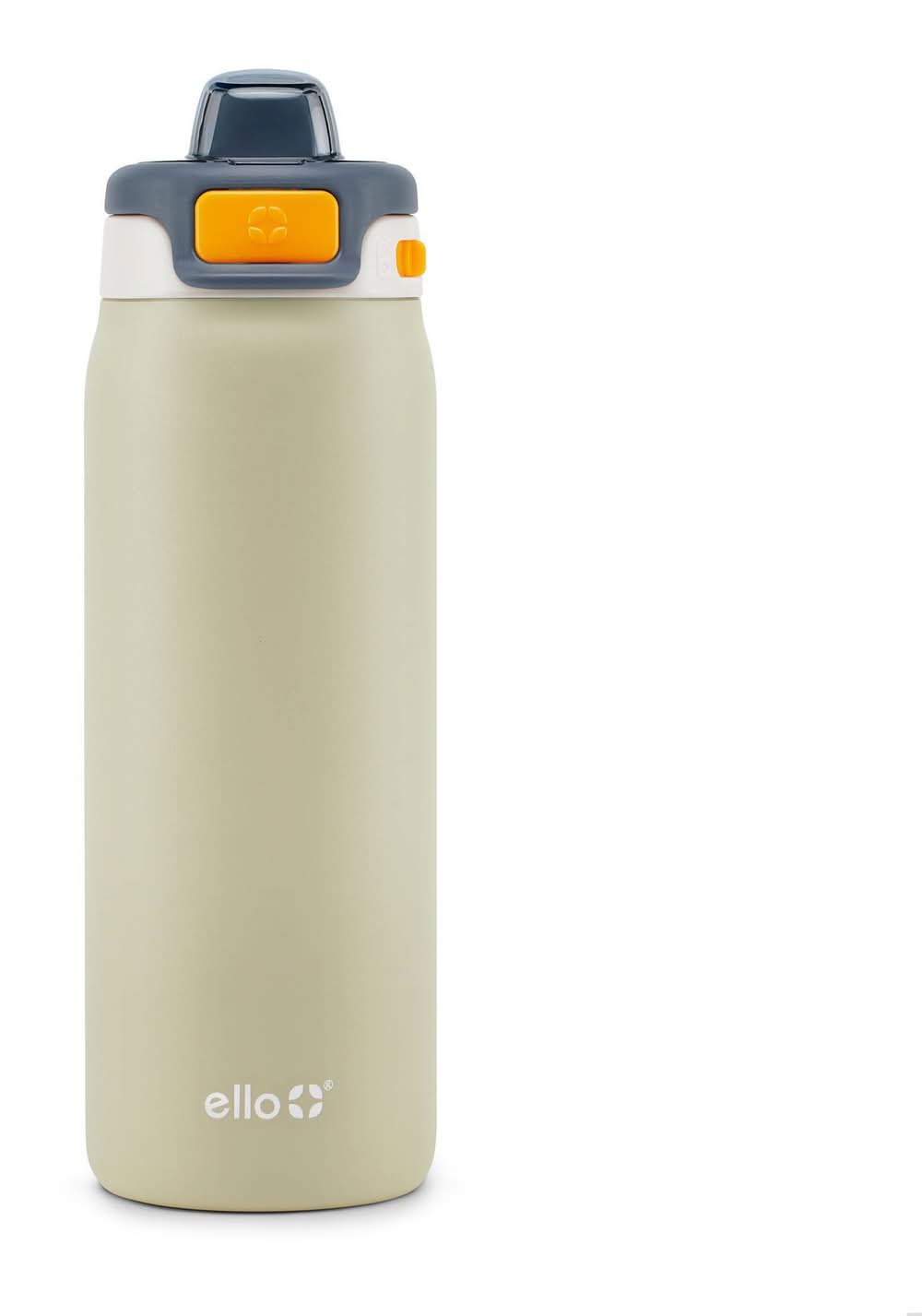 Ello Pop & Fill Stainless Steel Water Bottle 18 oz, Tan