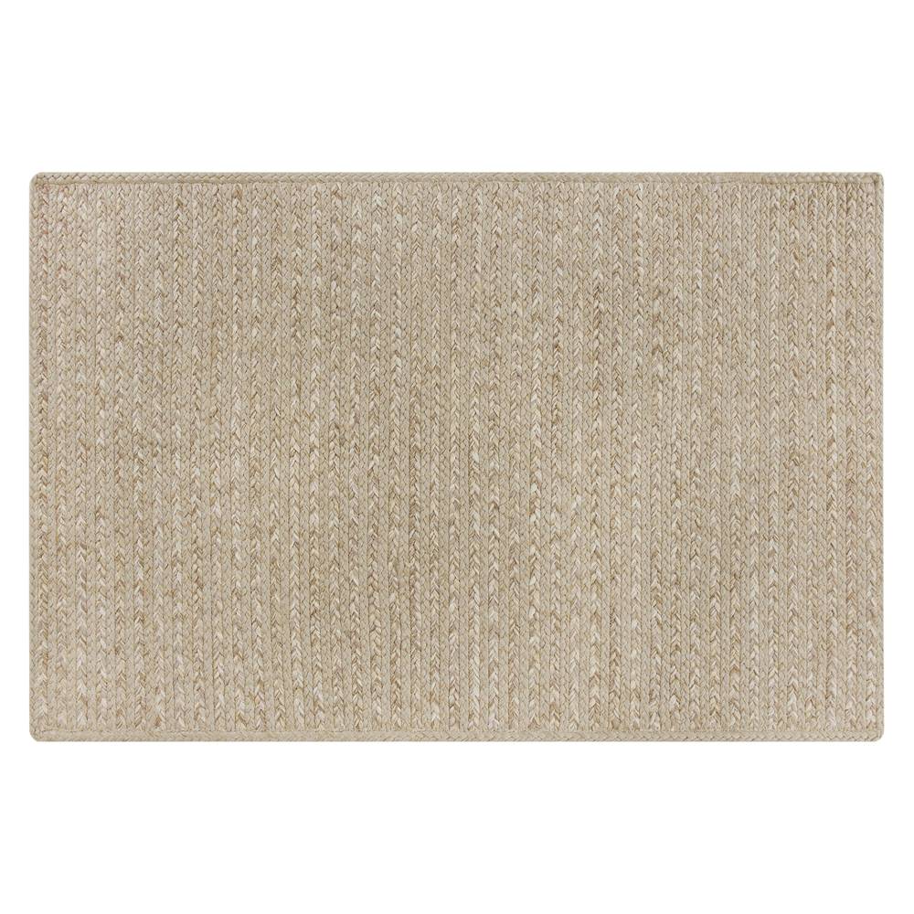 allen + roth 2 X 4 (ft) Braided Neutral Indoor/Outdoor Solid Coastal Throw Rug | JJ-15246