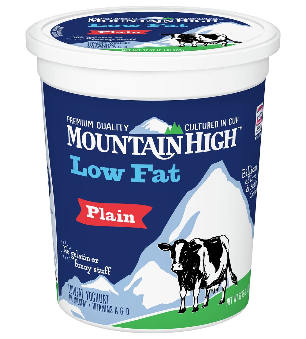 Mountain High Gluten Free Lowfat Plain Yoghurt (32 oz)