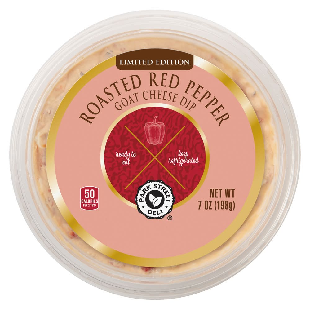 Park Street Deli Ready To Eat Dip, Roasted Red Pepper Goat Cheese (7 oz)