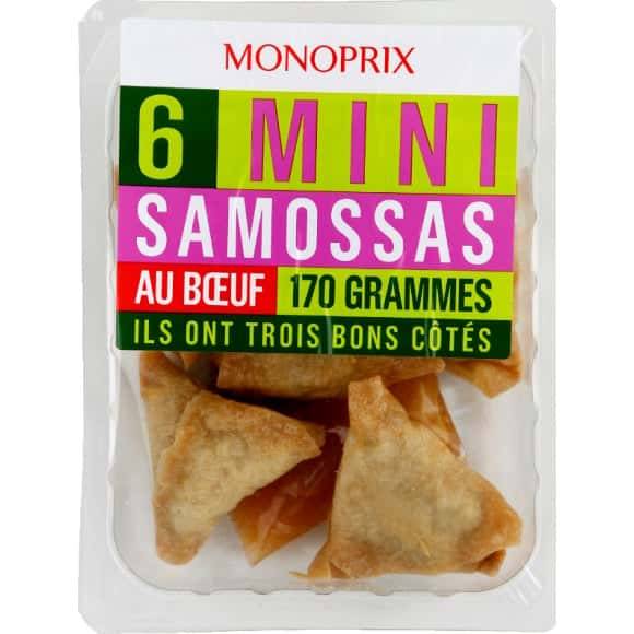 Monoprix Mini Samossas Au Boeuf La Barquette De 6 - 170 G