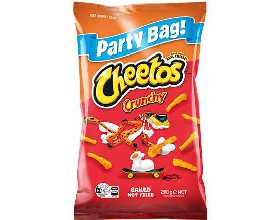 Cheetos Corn Snacks Crunchy Cheese Party Bag 210g