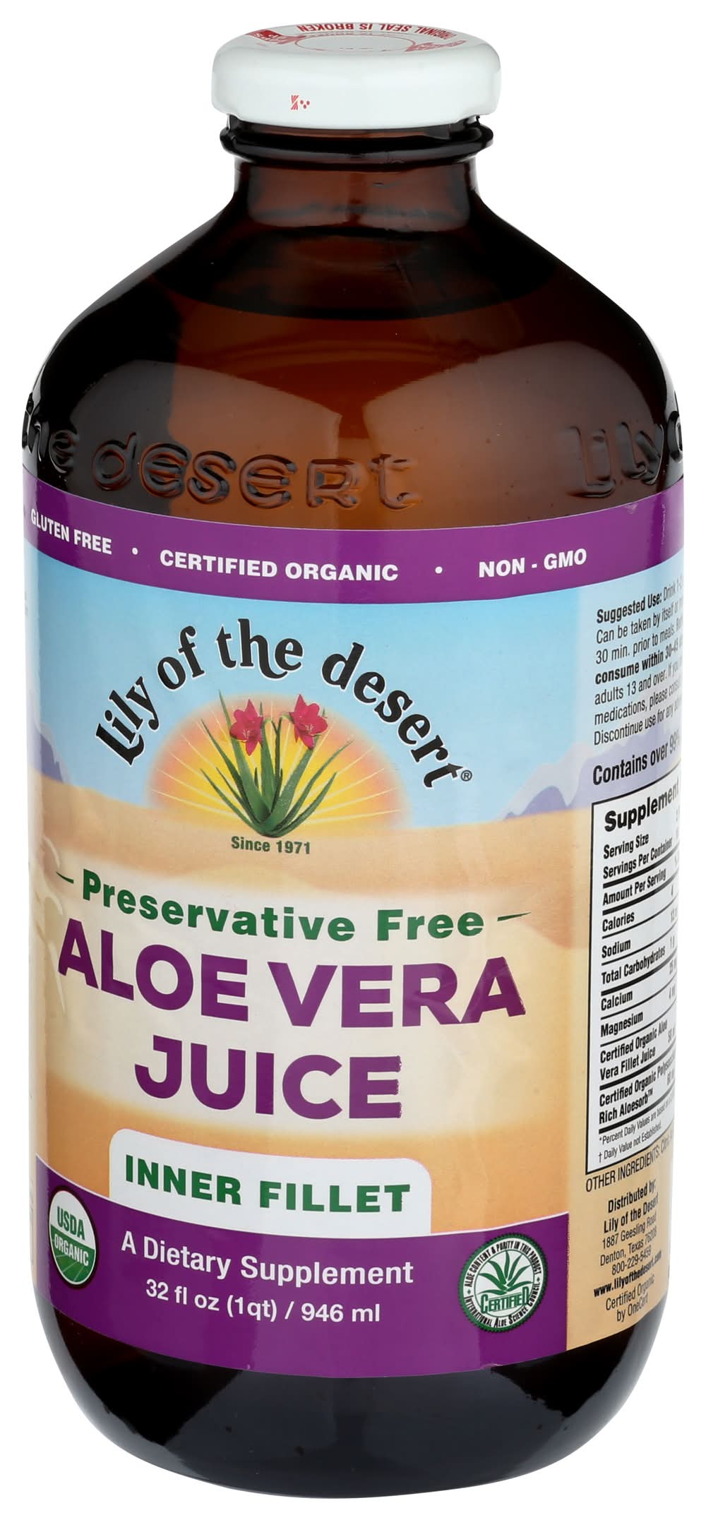 Metro - Lily of the desert Inner Fillet Aloe Vera Juice (946 ml) - Delivery  in Under an Hour | Uber Eats