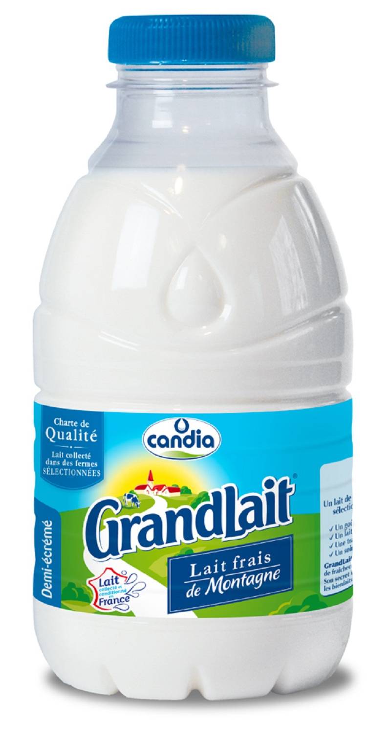 Candia - Lait pasteurisé demi écrémé (500ml)