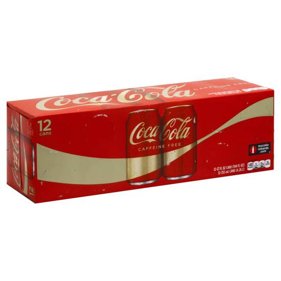 Coca-Cola Caffeine Free Cola (12 ct, 12 fl oz)