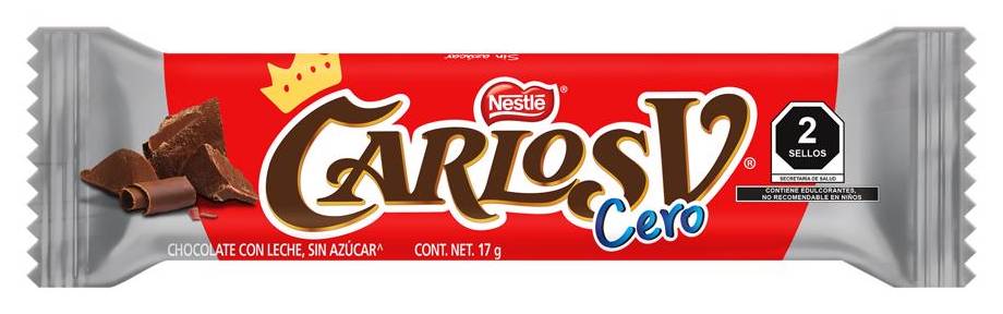 Carlos V · Chocolate con leche sin azúcar (17 g)