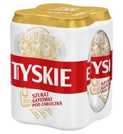 Tyskie Gronie 4 szt./500 ml Piwo Puszka 5.2%
